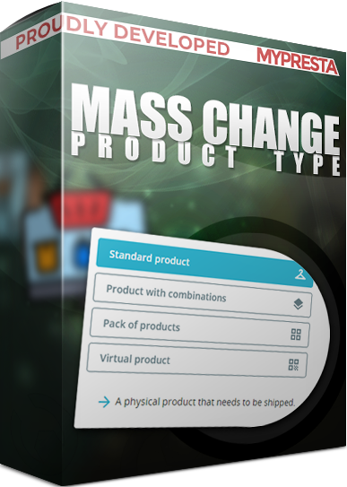 mass change product type in prestashop