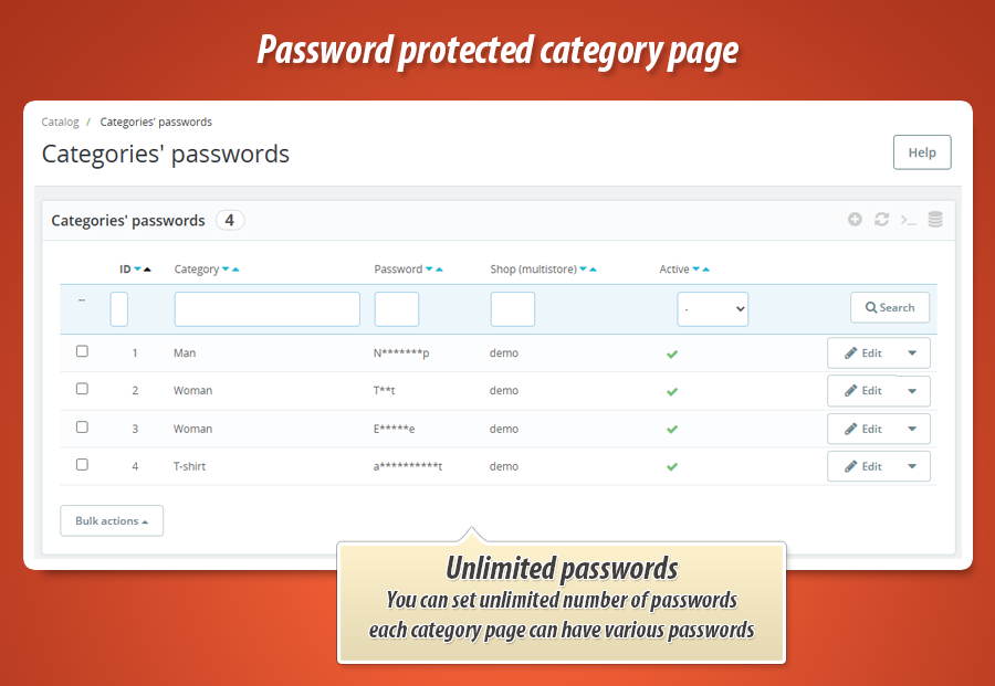 Image 2: Password protected category pages