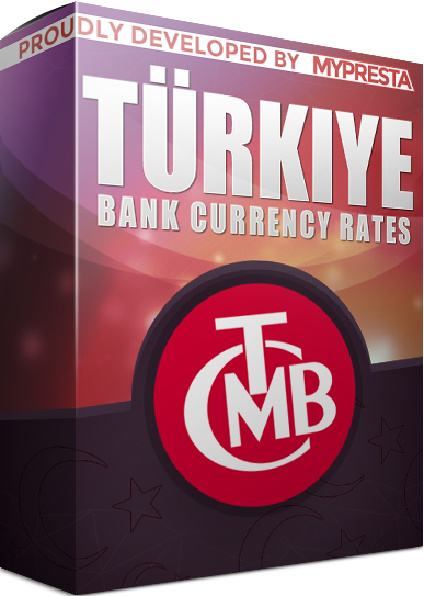 PrestaShop Central Bank of Turkey (TCMB) - currency exchange rates Integrate your store with the Central Bank of the Republic of Turkey (TCMB) using this module. It au...
