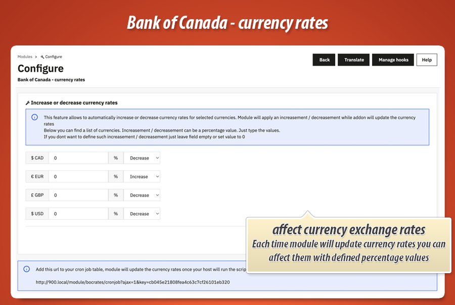 Image 1: Bank of Canada - currency exchange rates
