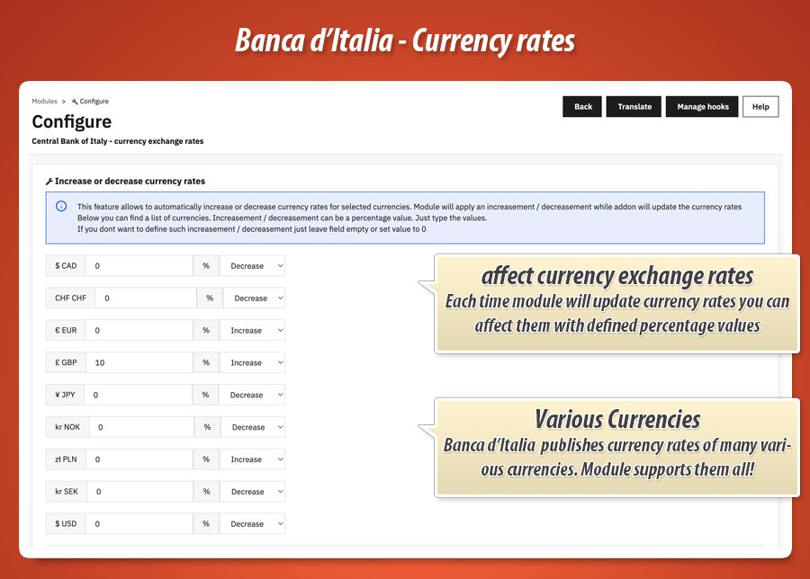 Image 1: Bank of Italy (Banca dItalia) - currency exchange rates