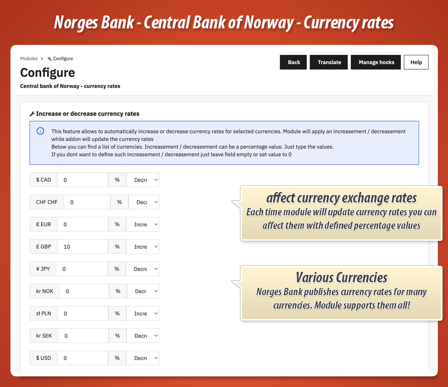 Image 1: Norges Bank - currency exchange rates