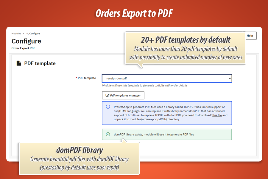 Image 9: Order PDF Export & Warehouse Checklist