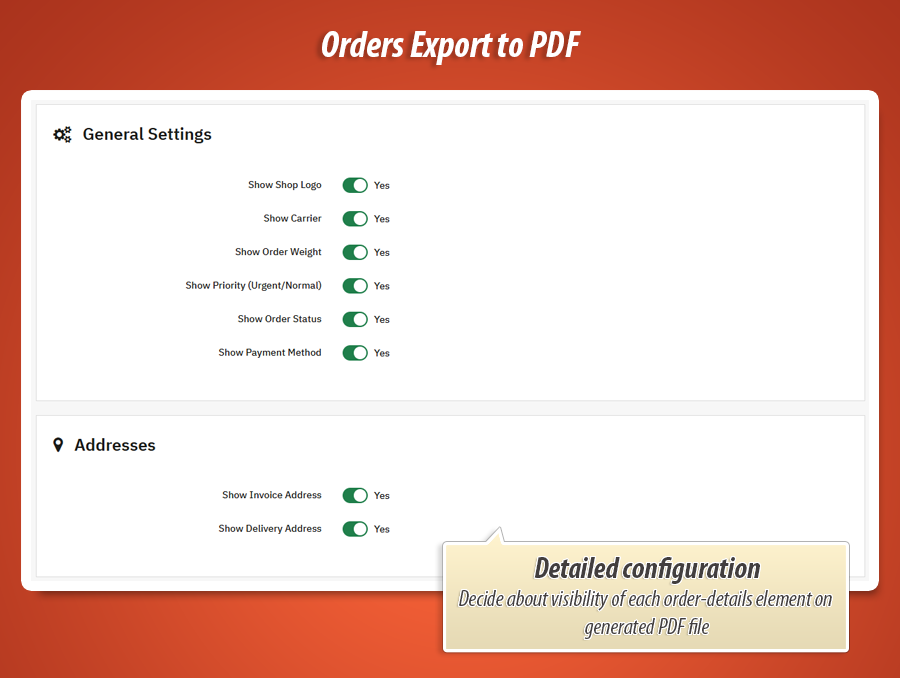 Image 6: Order PDF Export & Warehouse Checklist