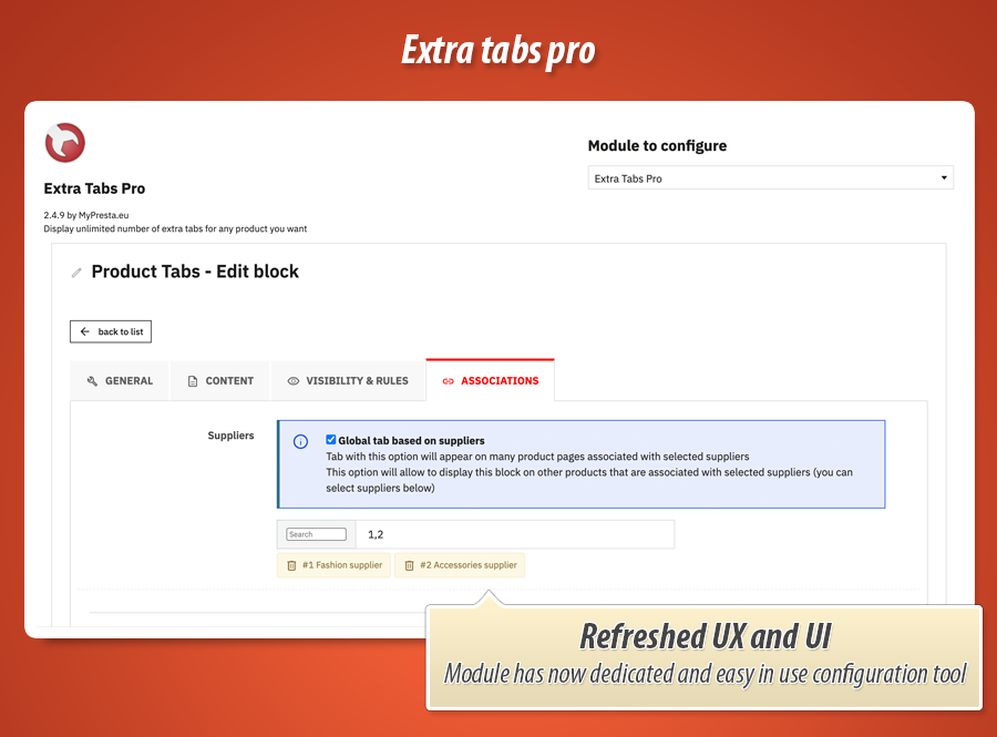 Image 1: Product Extra Tabs Pro
