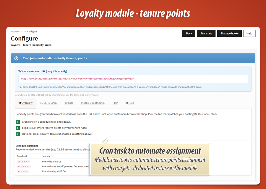 Image 2: Loyalty points – Tenure (seniority) rules