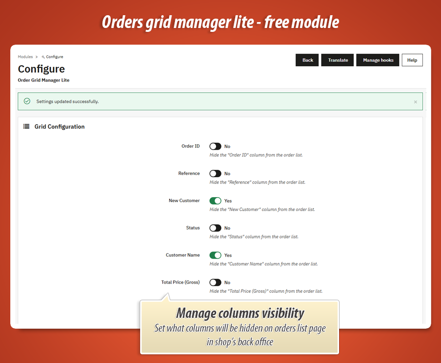 Image 1: Order Grid Manager Free
