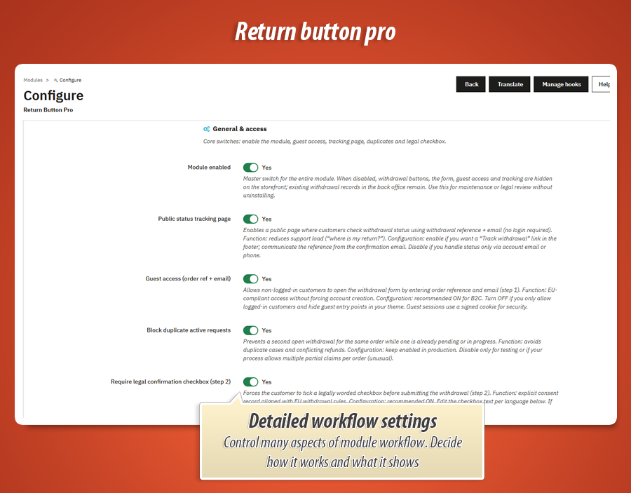 Foto 14: EU Retourknop – Online herroepingsformulier
