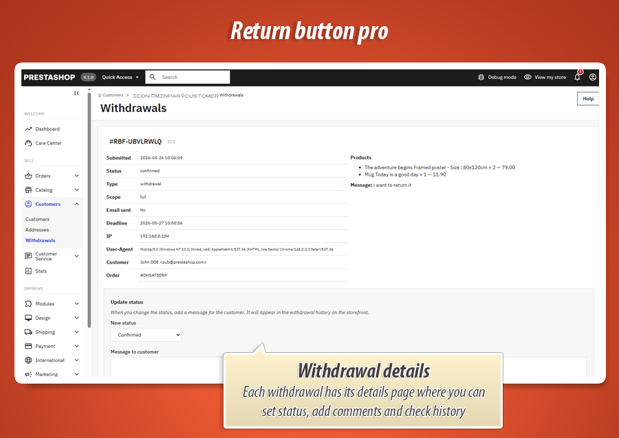 Foto 22: EU Retourknop – Online herroepingsformulier