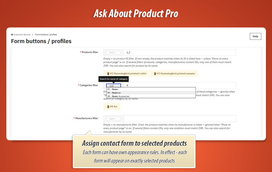 Foto 13: Vraag over product - contactformulieren pro