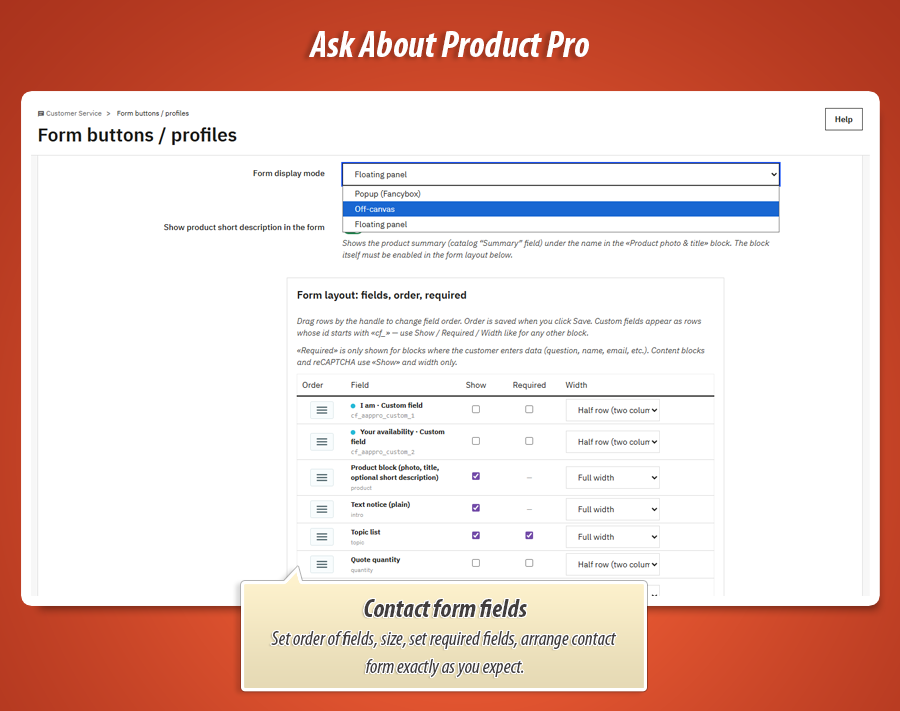 Foto 12: Vraag over product - contactformulieren pro
