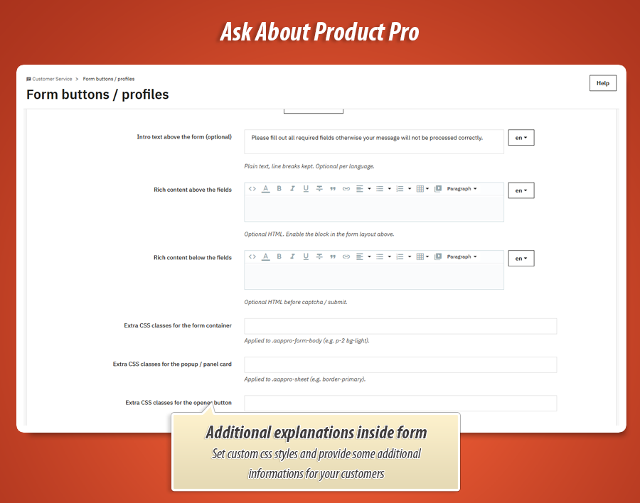 Foto 9: Vraag over product - contactformulieren pro