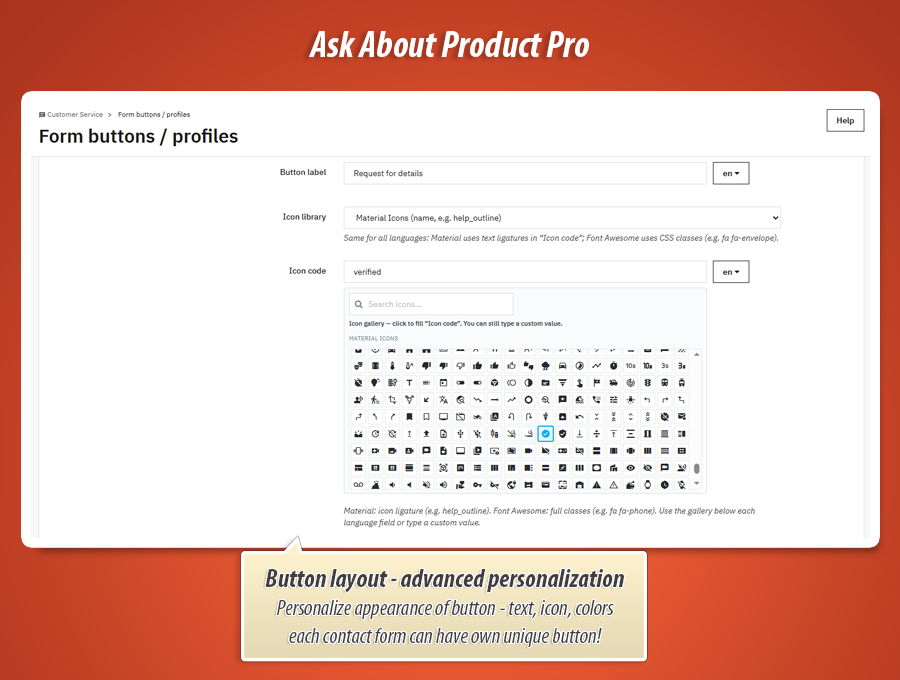 Foto 8: Vraag over product - contactformulieren pro