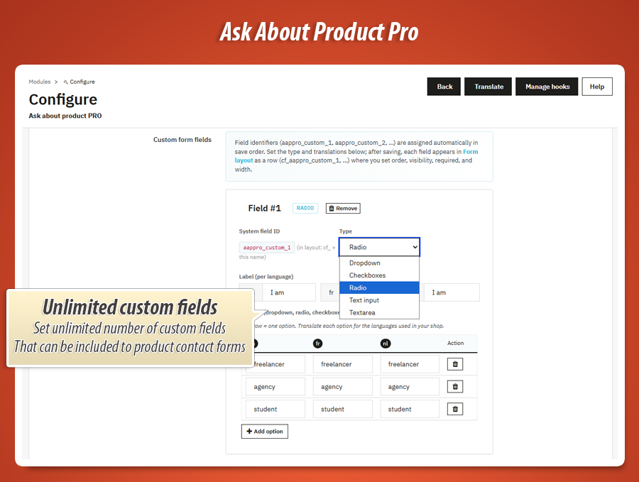 Foto 20: Vraag over product - contactformulieren pro
