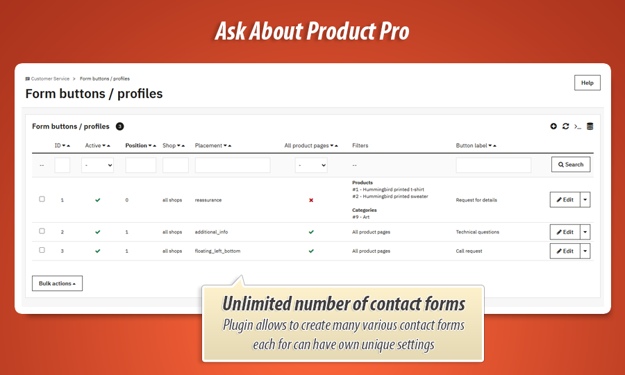 Foto 15: Vraag over product - contactformulieren pro