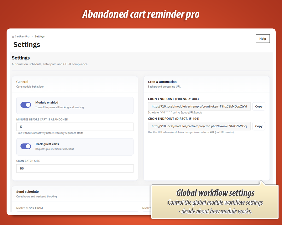 Foto 3: Abandoned Cart Reminder Pro – Drip-E-Mails, Rabattcodes & ROI