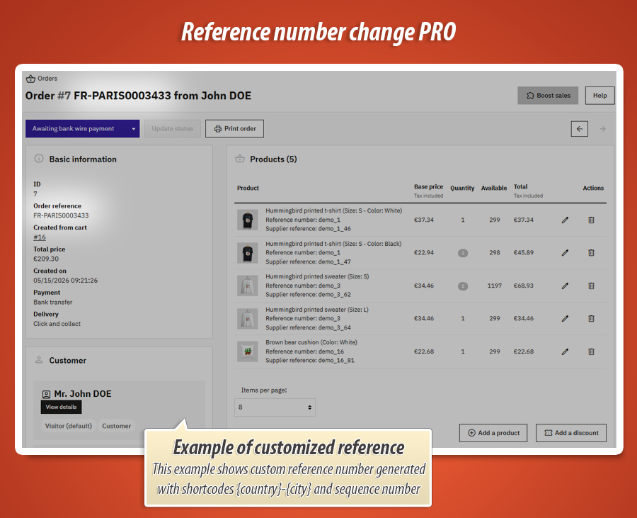 Foto 3: Bestellreferenz-Generator PRO