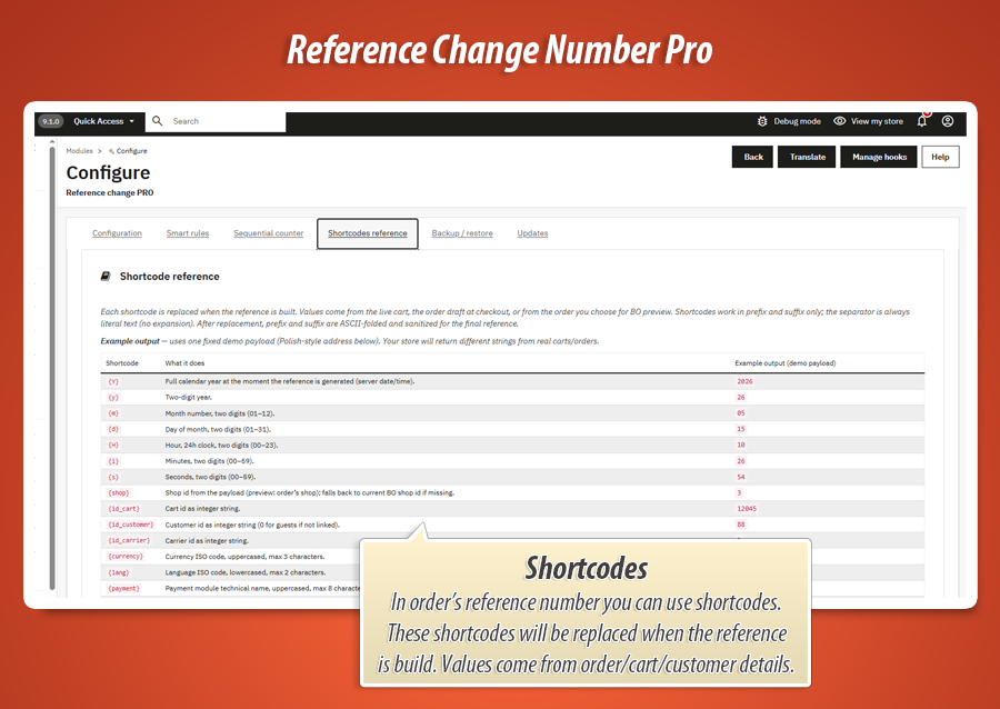 Foto 9: Bestellreferenz-Generator PRO
