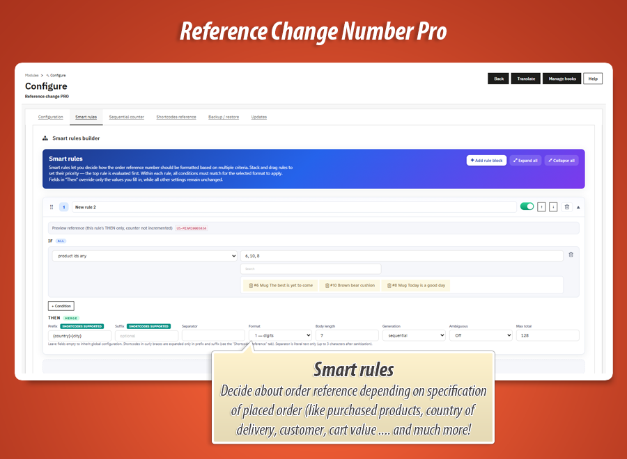 Foto 5: Bestellreferenz-Generator PRO