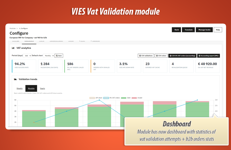 Image 1: Validate VAT in VIES and set 0% VAT