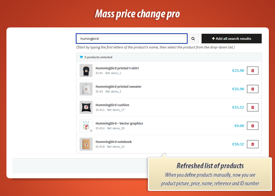 Image 2: Mass price change pro