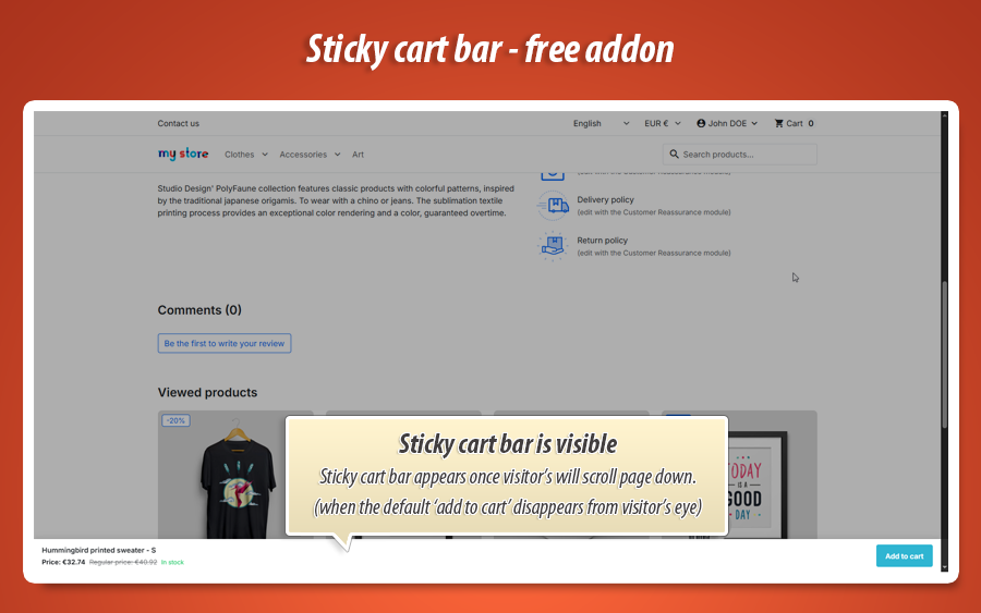 Image 2: Sticky Cart Bar FREE