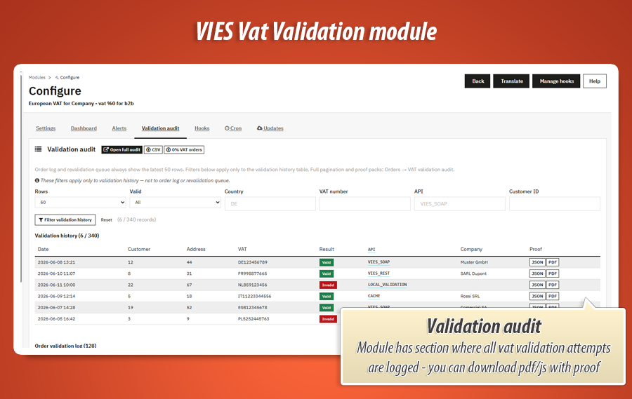 Image 3: Validate VAT in VIES and set 0% VAT