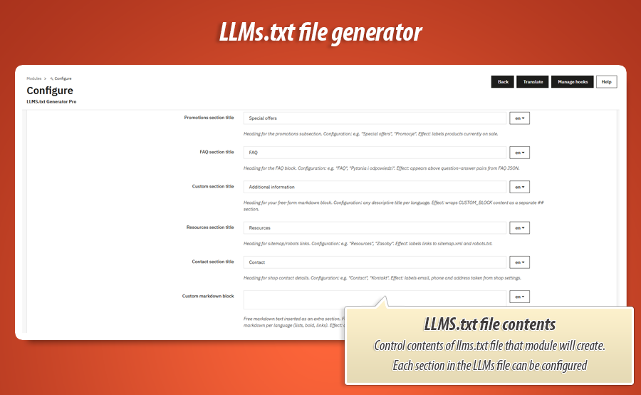 Image 8: LLMS.txt Generator Pro