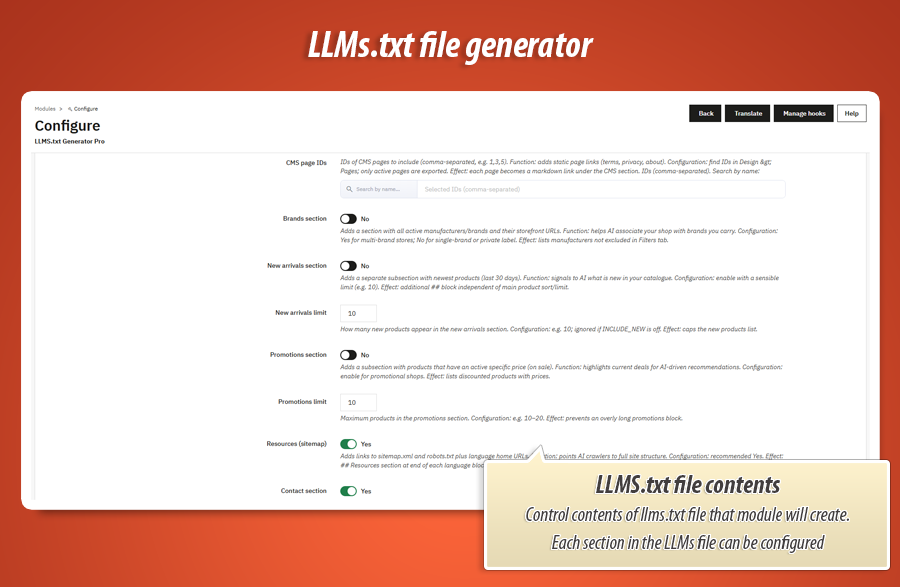 Image 9: LLMS.txt Generator Pro