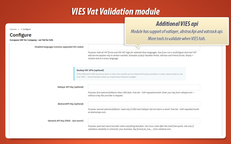 Image 11: Validate VAT in VIES and set 0% VAT