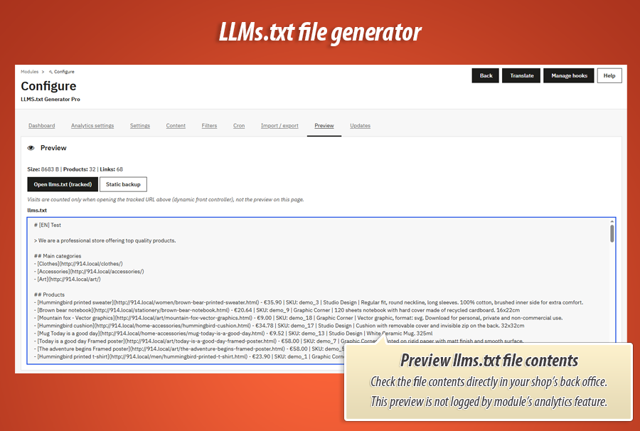 Image 14: LLMS.txt Generator Pro