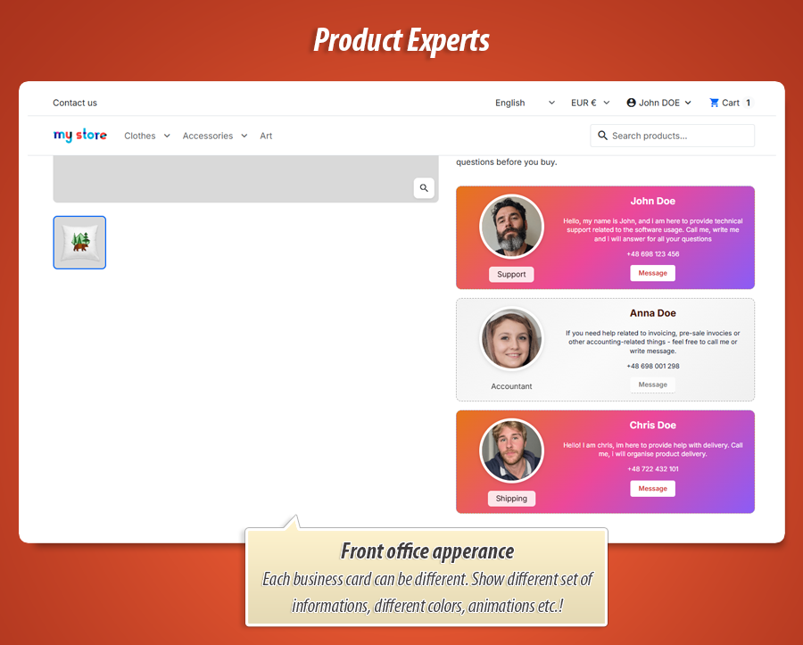 Image 9: Product expert - Specialist Business Cards