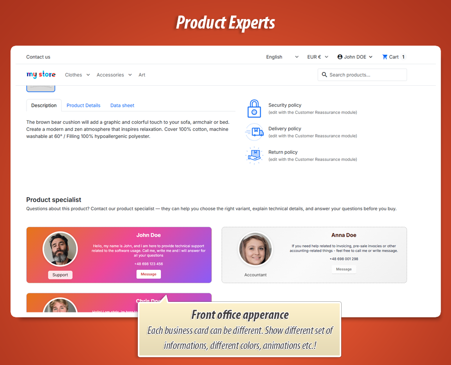 Image 8: Product expert - Specialist Business Cards