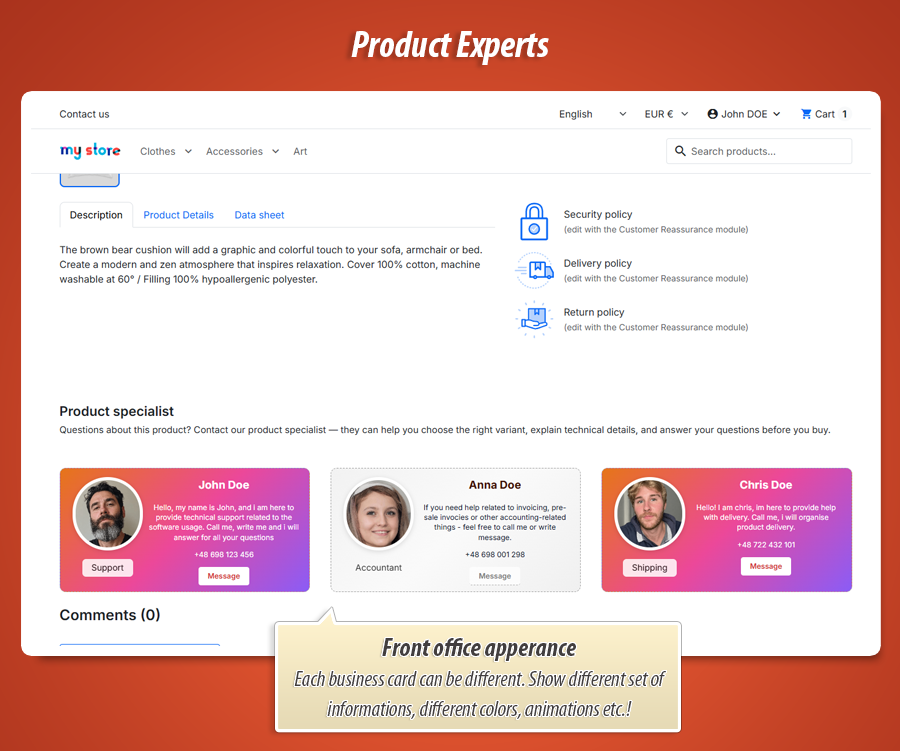 Image 7: Product expert - Specialist Business Cards