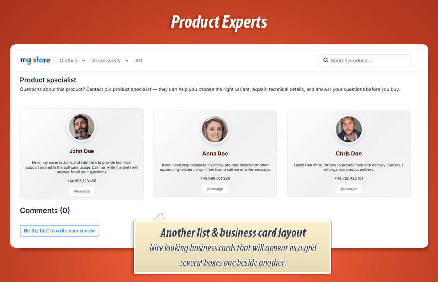 Image 4: Product expert - Specialist Business Cards