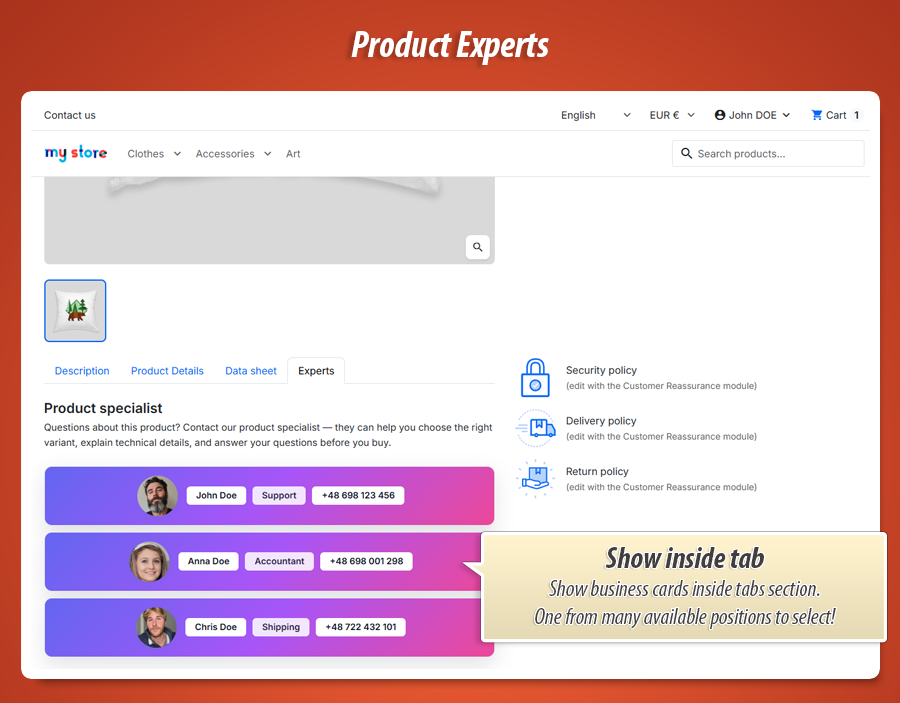 Image 2: Product expert - Specialist Business Cards