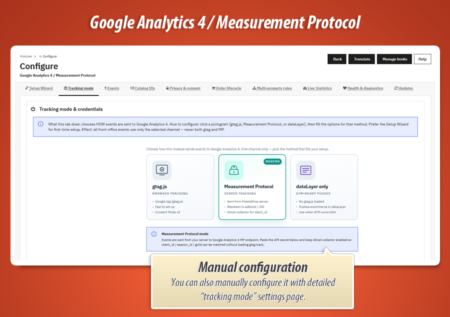 Image 19: Google Analytics 4 — gtag, MP & dataLayer tracking