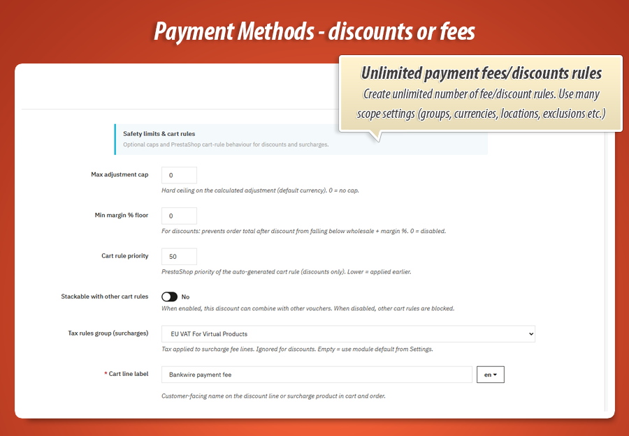 Image 12: Payment Discount or Fee