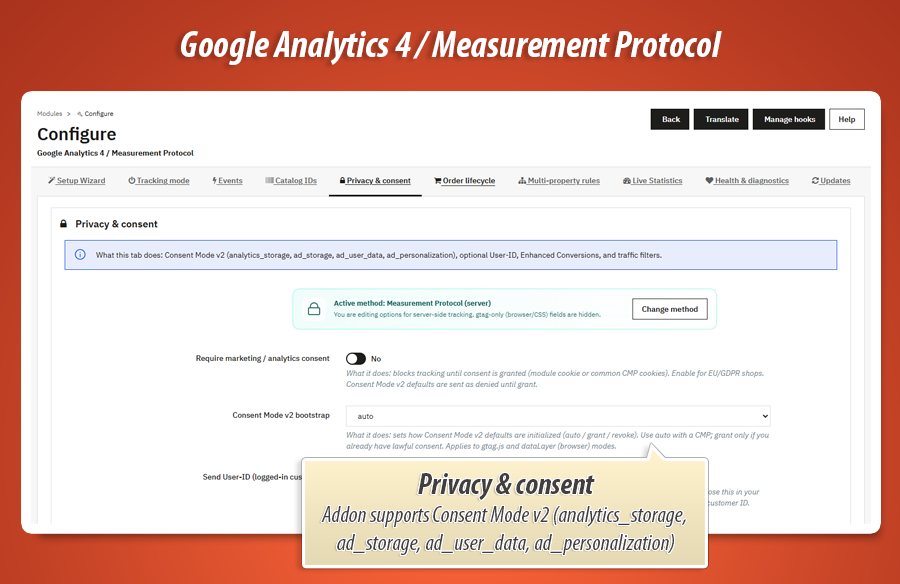 Image 13: Google Analytics 4 — gtag, MP & dataLayer tracking