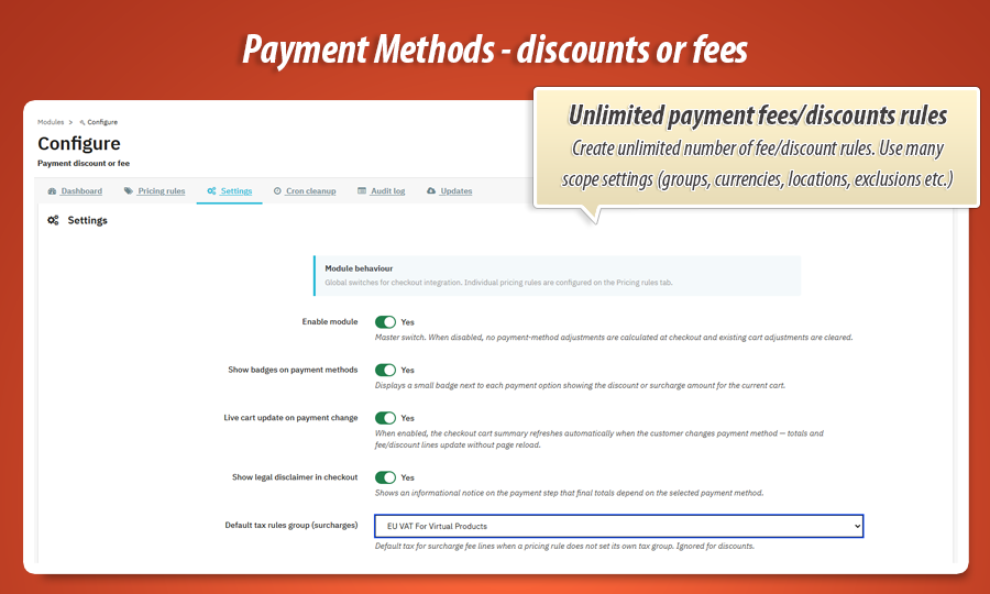 Image 8: Payment Discount or Fee
