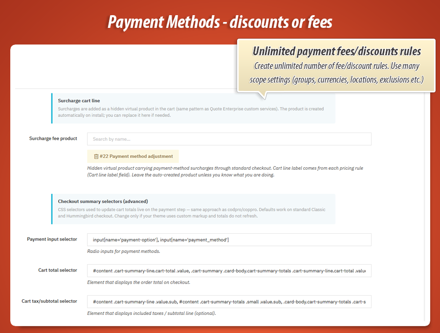 Image 7: Payment Discount or Fee