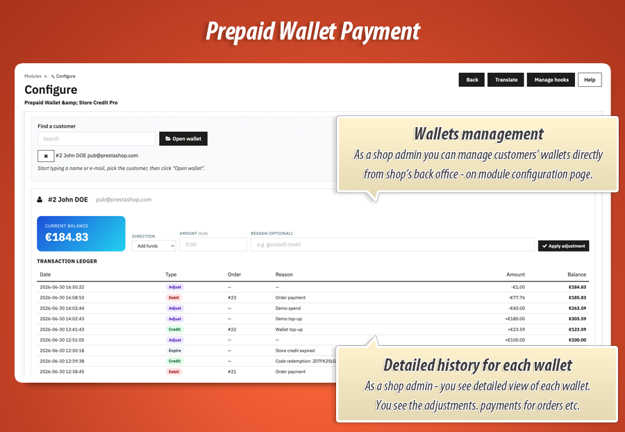 Image 2: Prepaid Wallet & Store Credit