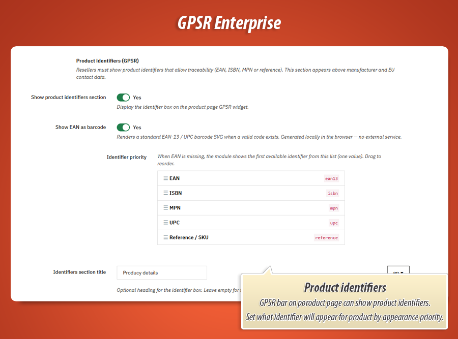 Fotka 3: Súlad GPSR Enterprise